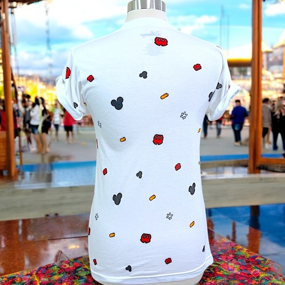 Disney Mickey Mouse Parts Allover Print Women’s Tee - Picture 8 of 10